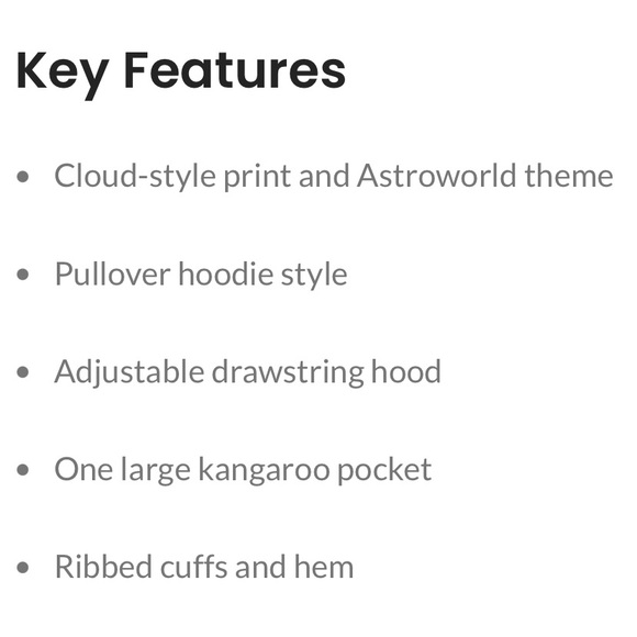 Travis Scott Blue and White Astroworld Cloud Hoodie. Size M - Picture 11 of 11